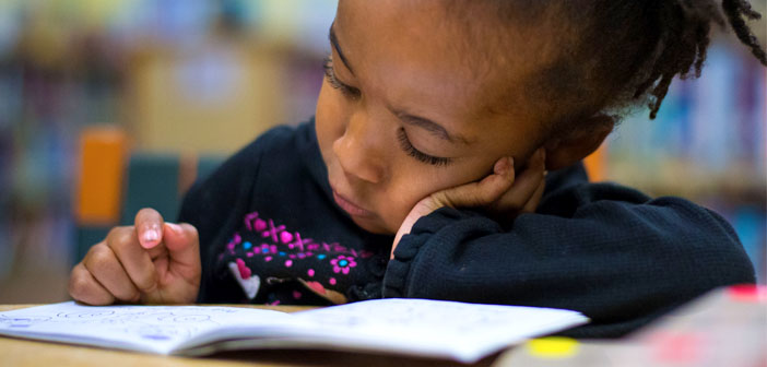 black-child-reading